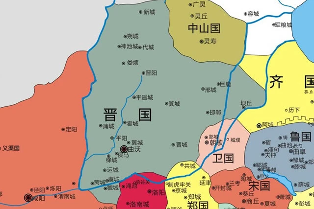 战国初期地图